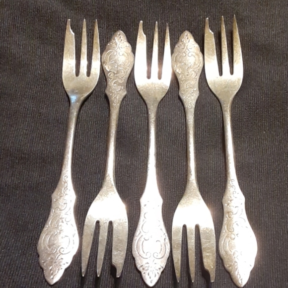 Vintage Dining 5 German Hanseat 9 Pastry Forks Ostfriesenmaster